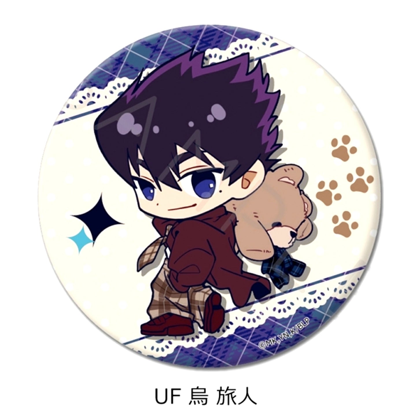 TV Anime Blue Lock Vol.12 Round Can Badge (57mm) UF (Tabito Karasu) [NEW]