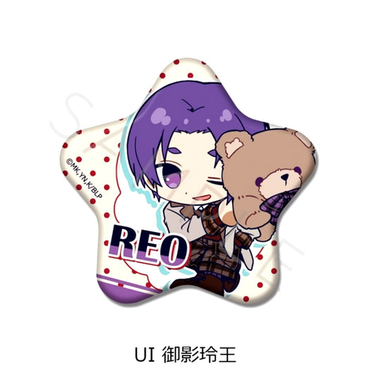 TV Anime Blue Lock Part 12 Star-Shaped Button UI (Reo Mikage) Goods - Badge [NEW]