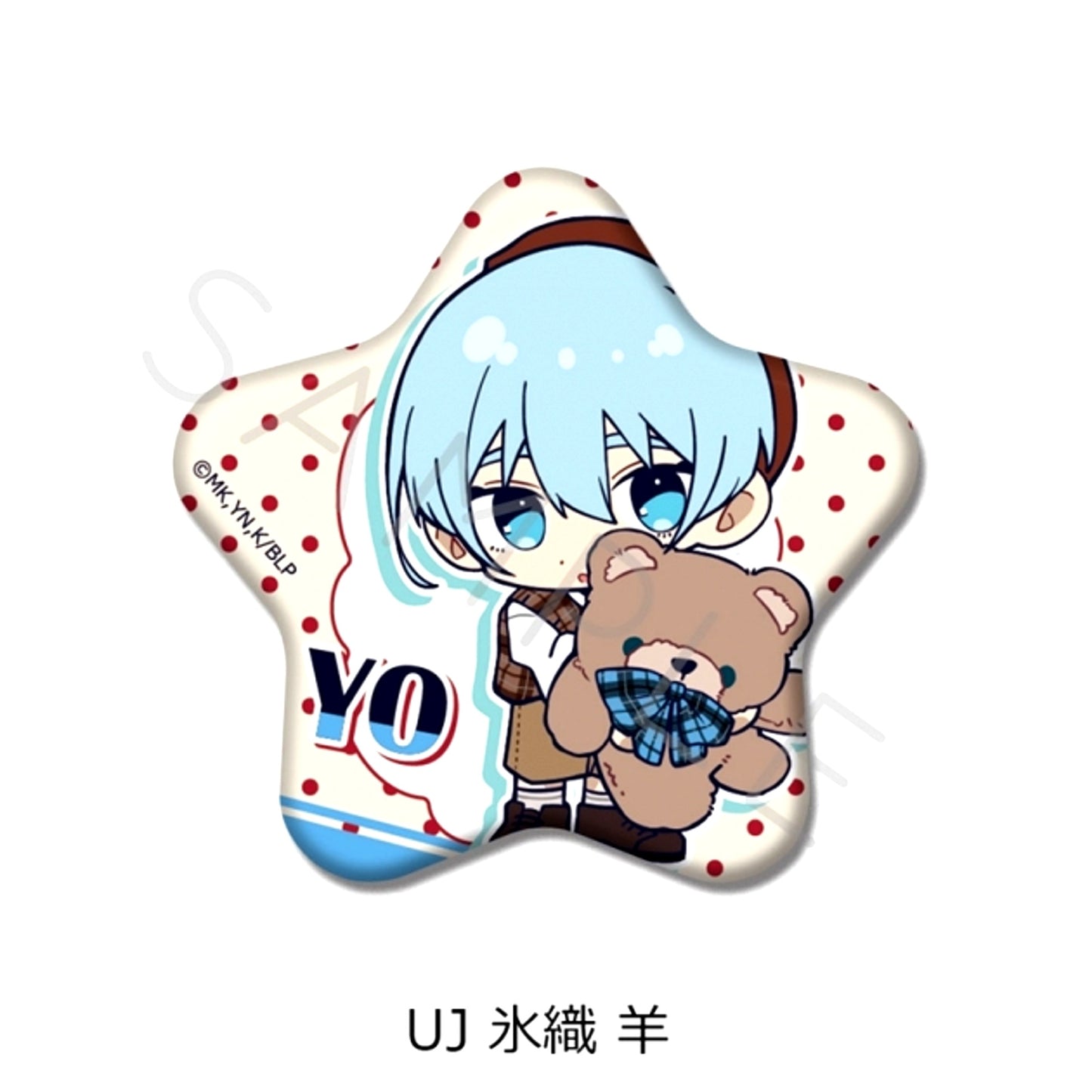 TV Anime Blue Lock Vol.12 Star-Shaped Can Badge UJ (Yo Hiori) [NEW]
