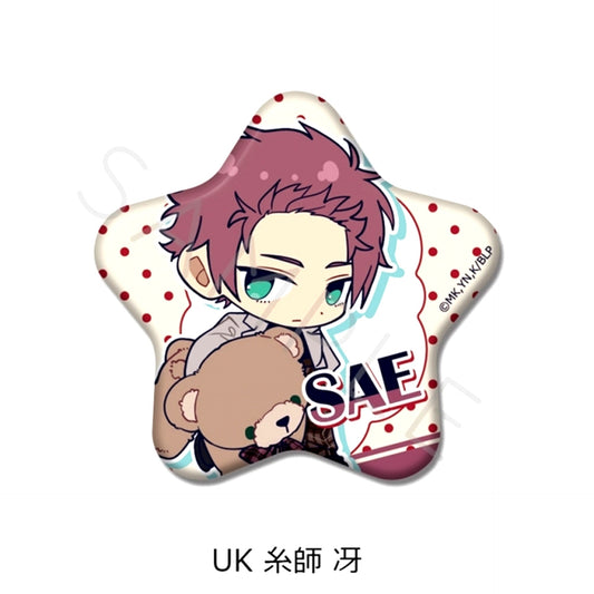 TV Anime Blue Lock Vol.12 Star-Shaped Can Badge UK (Sae Itoshi) [NEW]