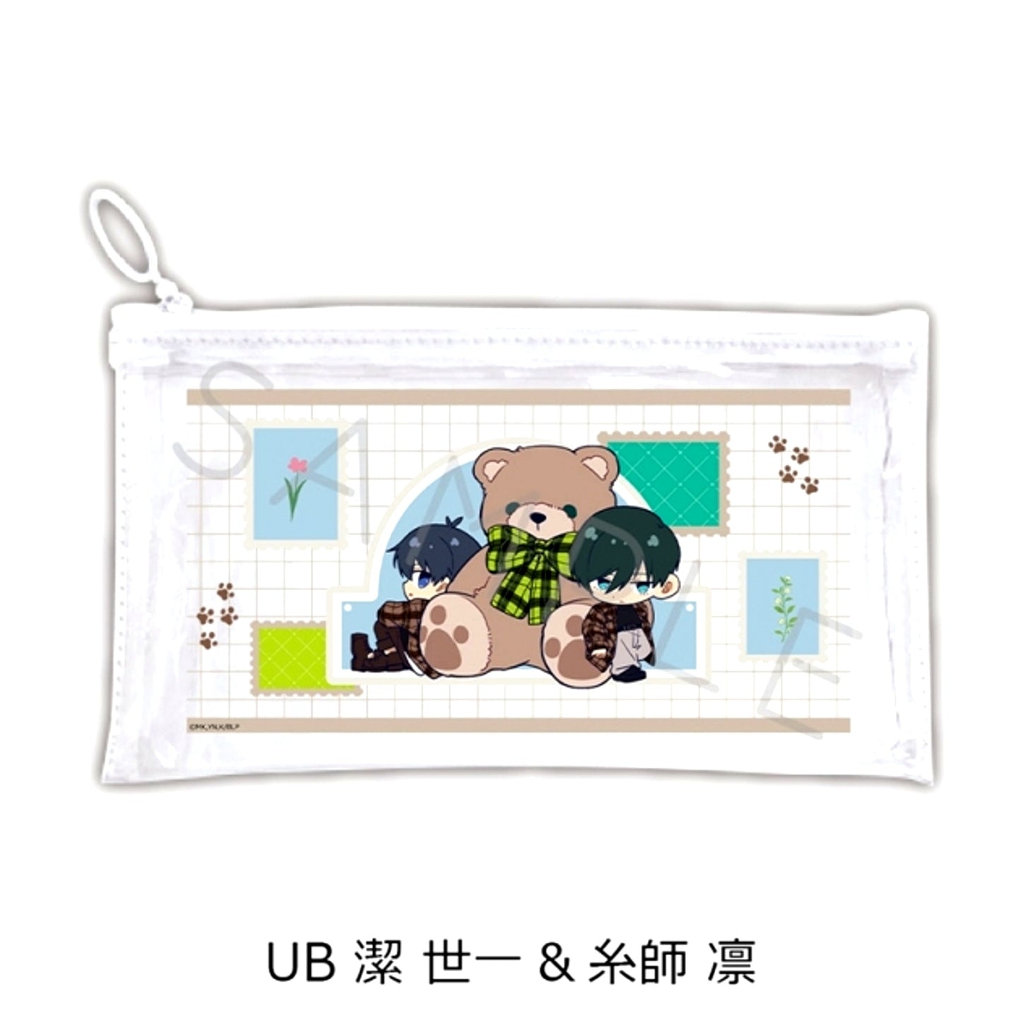 TV Anime Blue Lock Vol.12 Flat Clear Pouch UB (Yoichi Isagi & Rin Itoshi) [NEW]