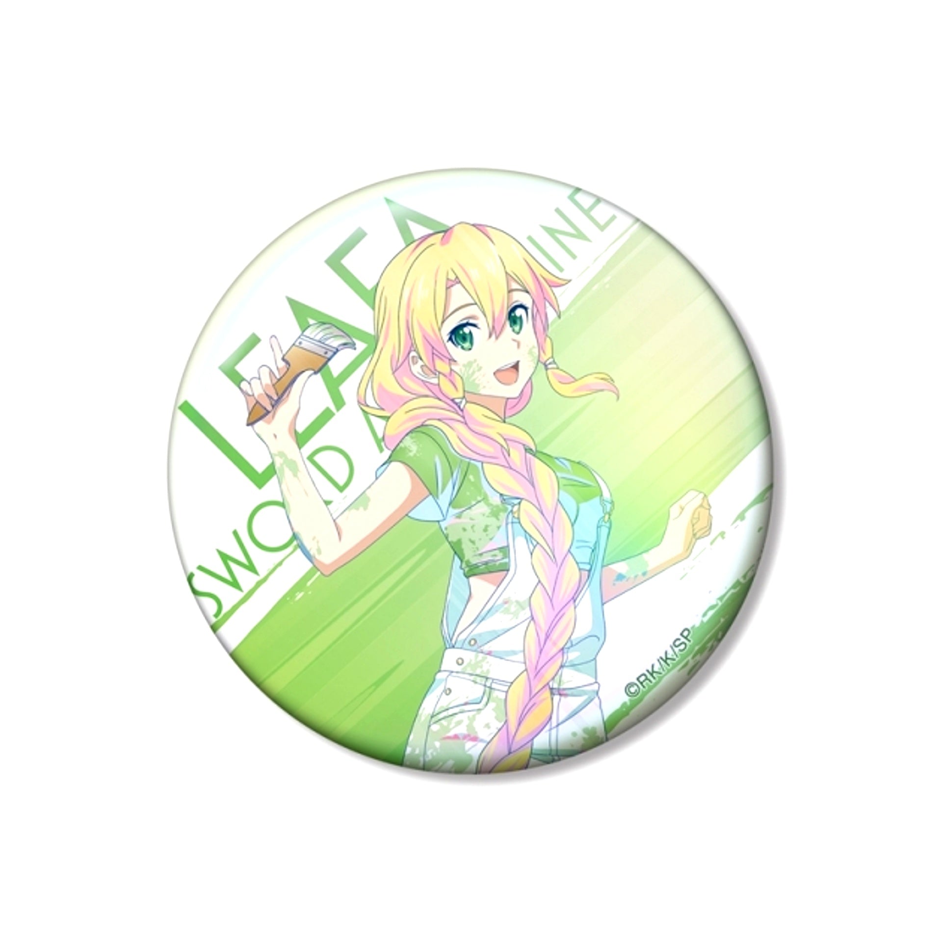 Sword Art Online Newly Drawn Leafa Paint Style ver. Ani-Art clear label Vol.2 75mm Aurora Can Badge [NEW]