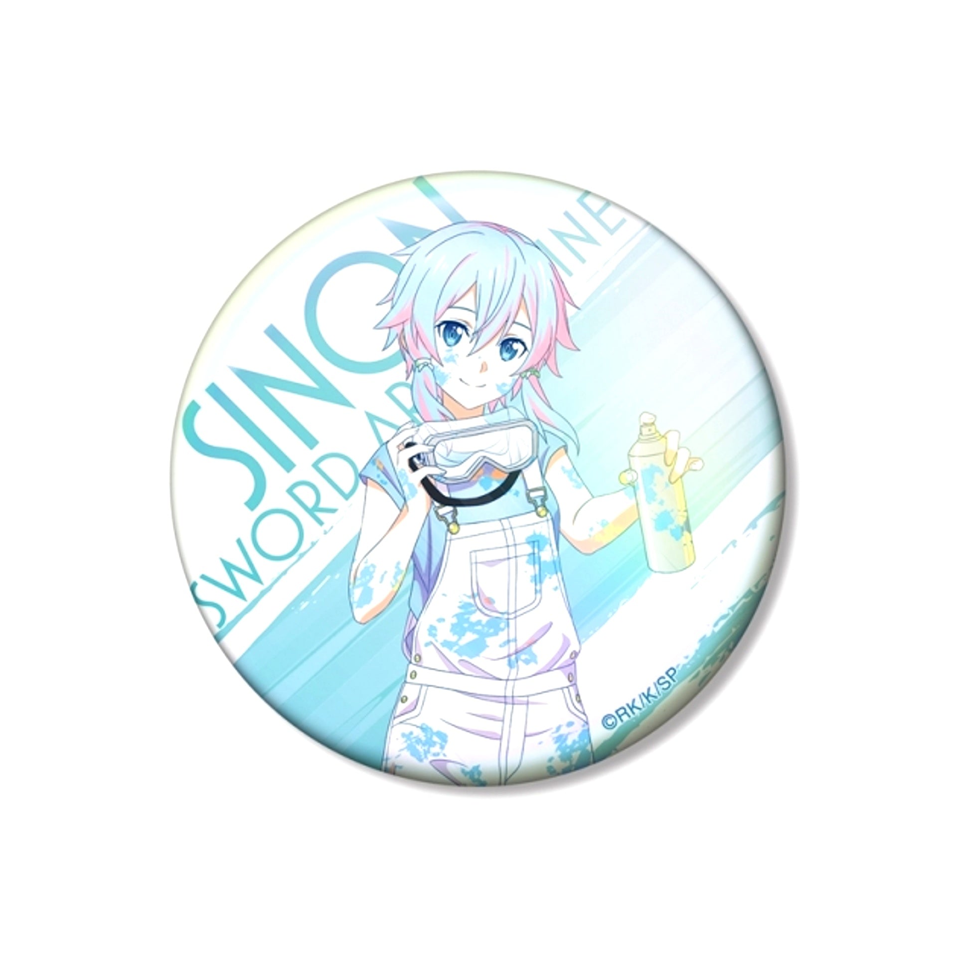 Sword Art Online Newly Drawn Sinon Paint Style ver. Ani-Art clear label Vol.2 75mm Aurora Can Badge [NEW]
