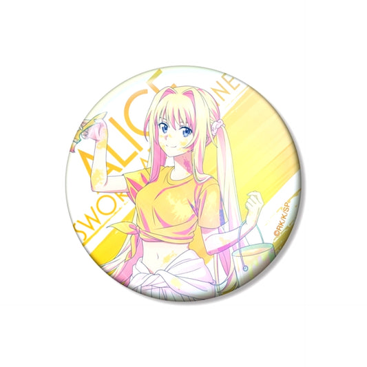 Sword Art Online Newly Drawn Alice Paint Style ver. Ani-Art clear label Vol.2 75mm Aurora Can Badge [NEW]