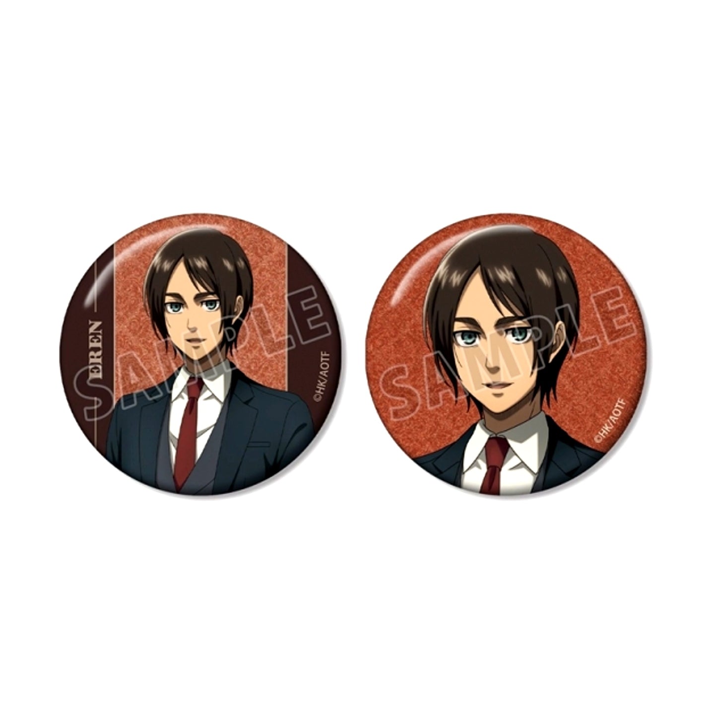 TV Anime Attack on Titan Eren Glitter Can Badge Set of 2 vol.2 [NEW]