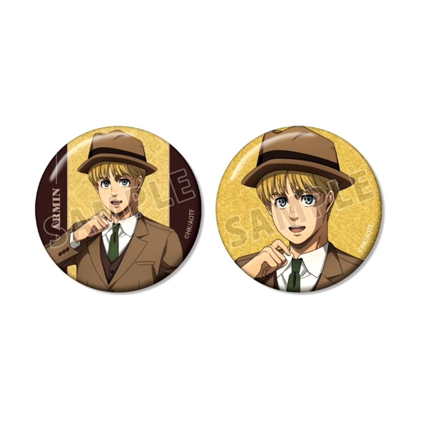 TV Anime Attack on Titan Armin Glitter Can Badge Set of 2 vol.2 [NEW]