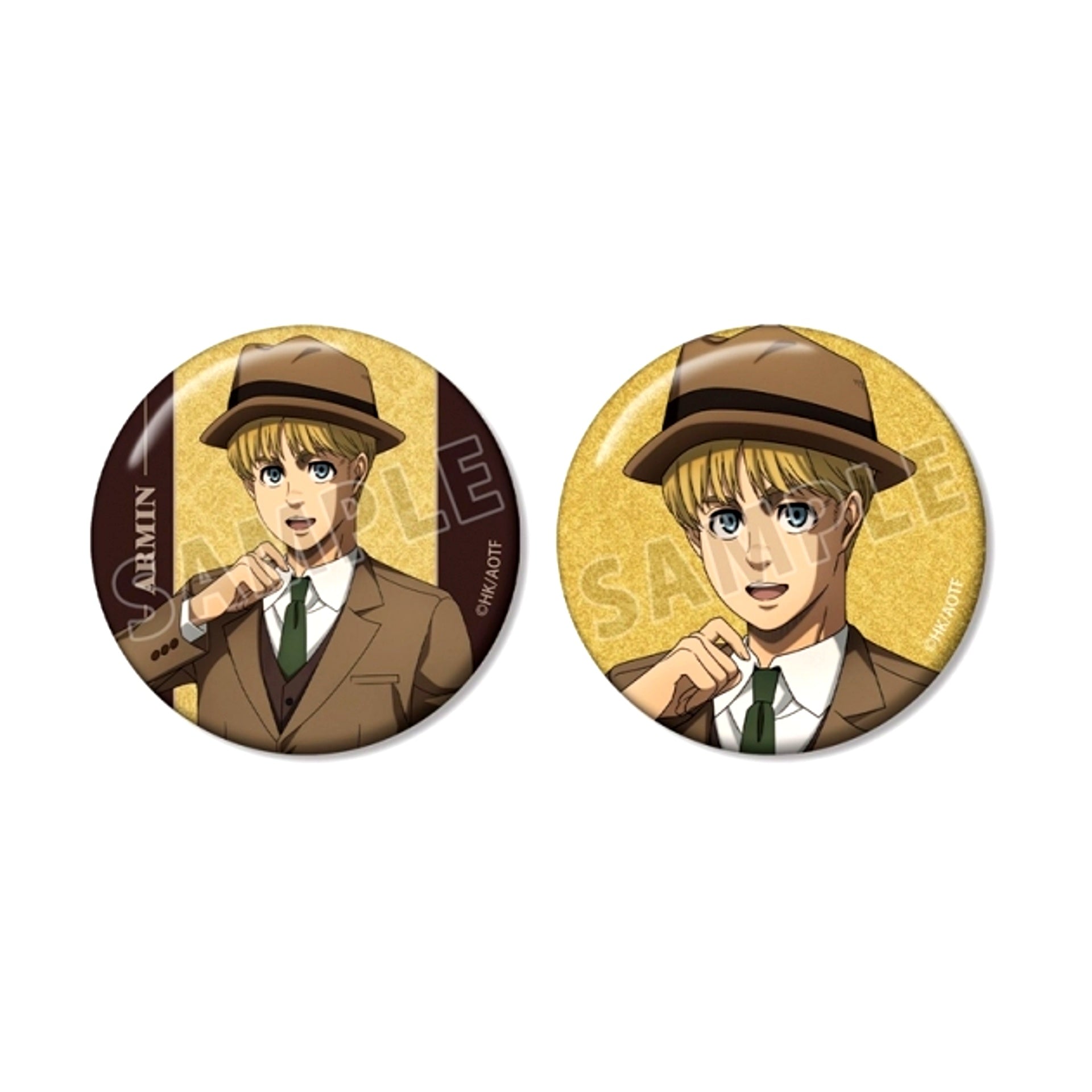 TV Anime Attack on Titan Armin Glitter Can Badge Set of 2 vol.2 [NEW]