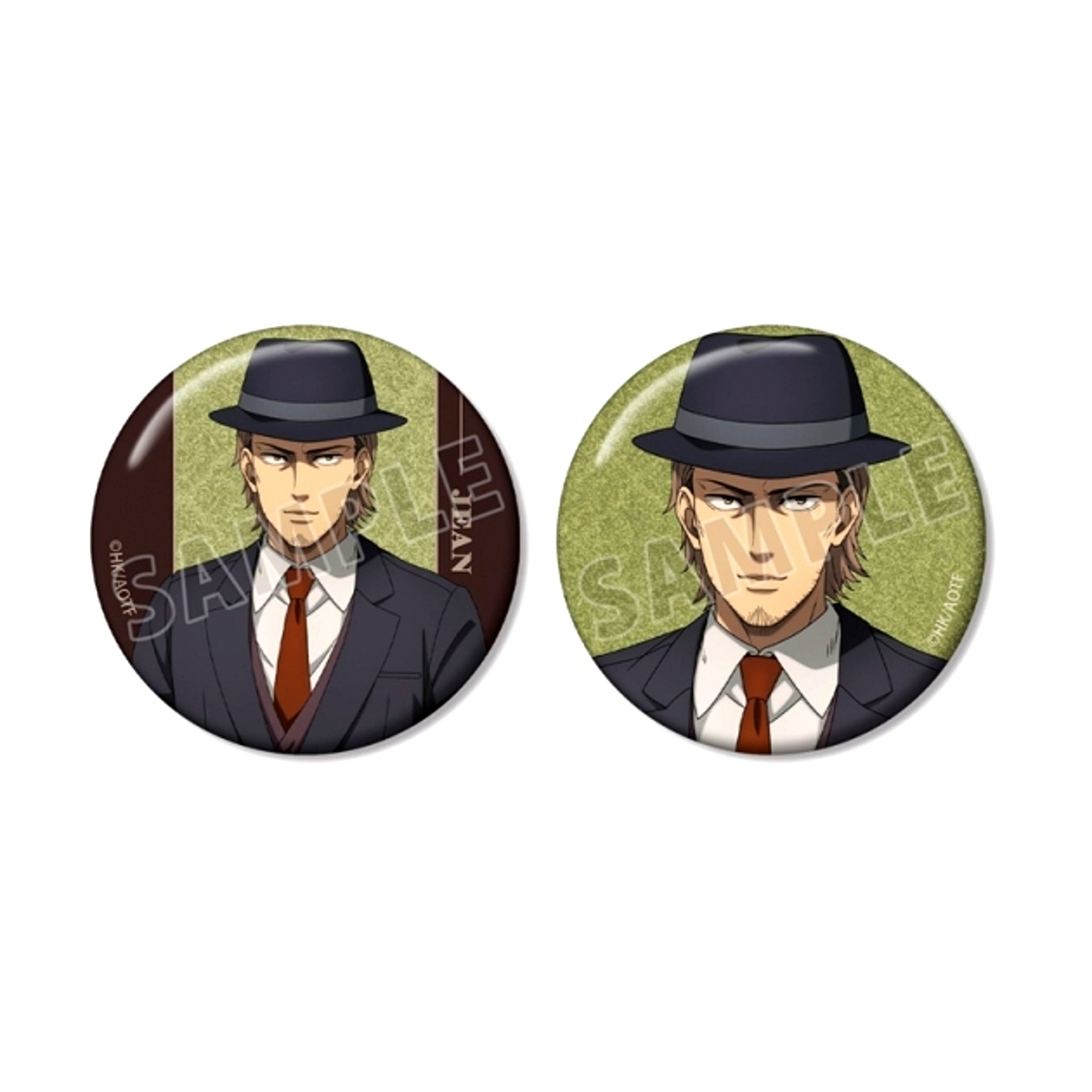 TV Anime Attack on Titan Jean Glitter Can Badge Set of 2 vol.2 [NEW]
