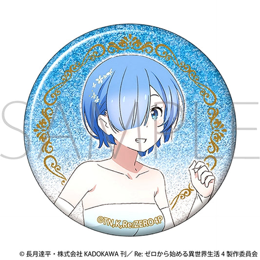 Re:ZERO -Starting Life in Another World- Glitter Can Badge / -Prom- Rem [NEW]