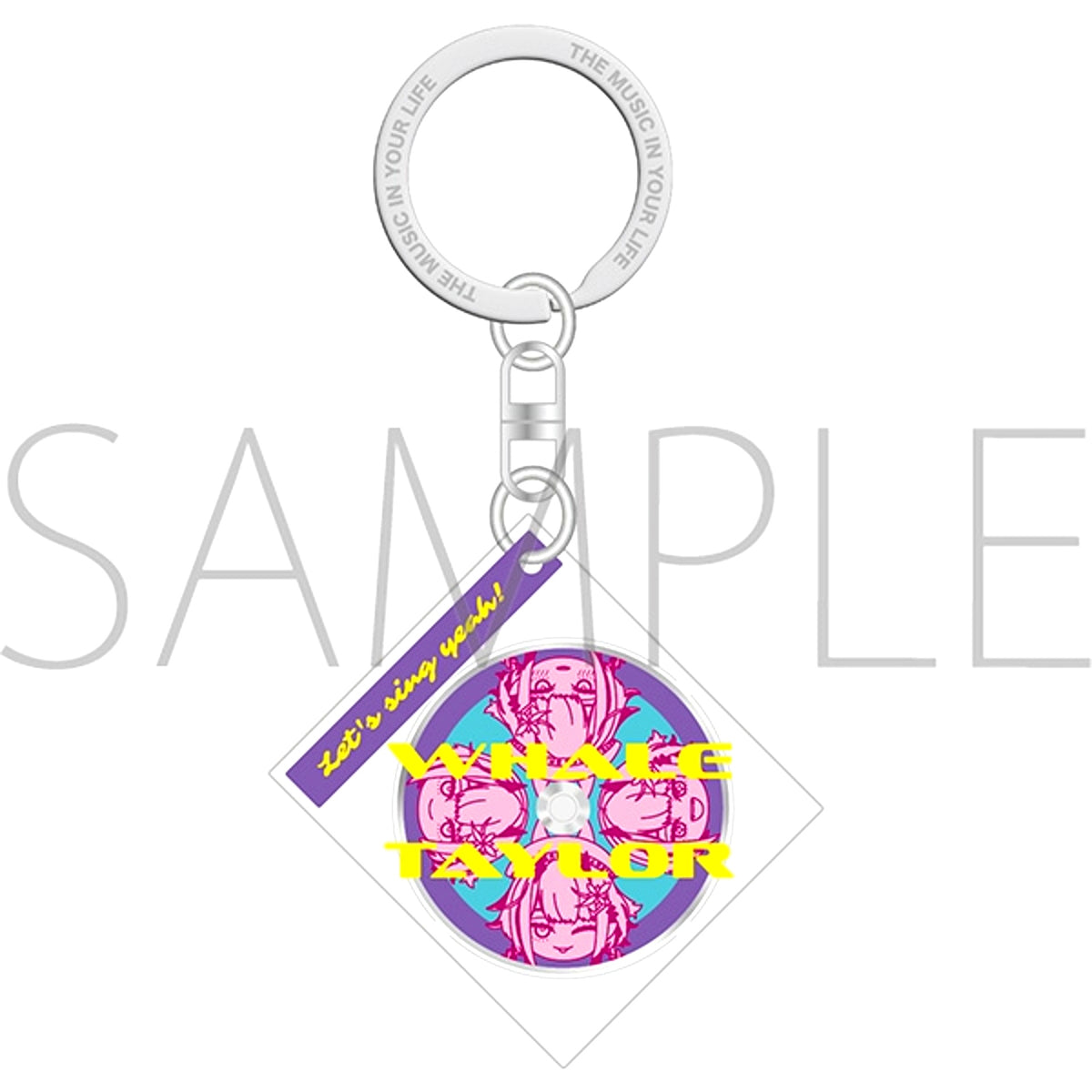 Virtual Youtuber Whale Taylor Music Keychain Goods - Keychain [NEW]
