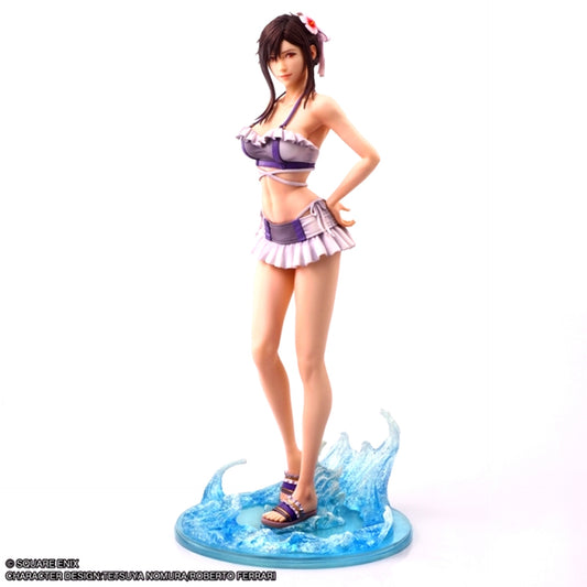 Final Fantasy VII Rebirth STATIC ARTS Tifa Lockhart -Swimsuit Ver.- Complete Figure [NEW]