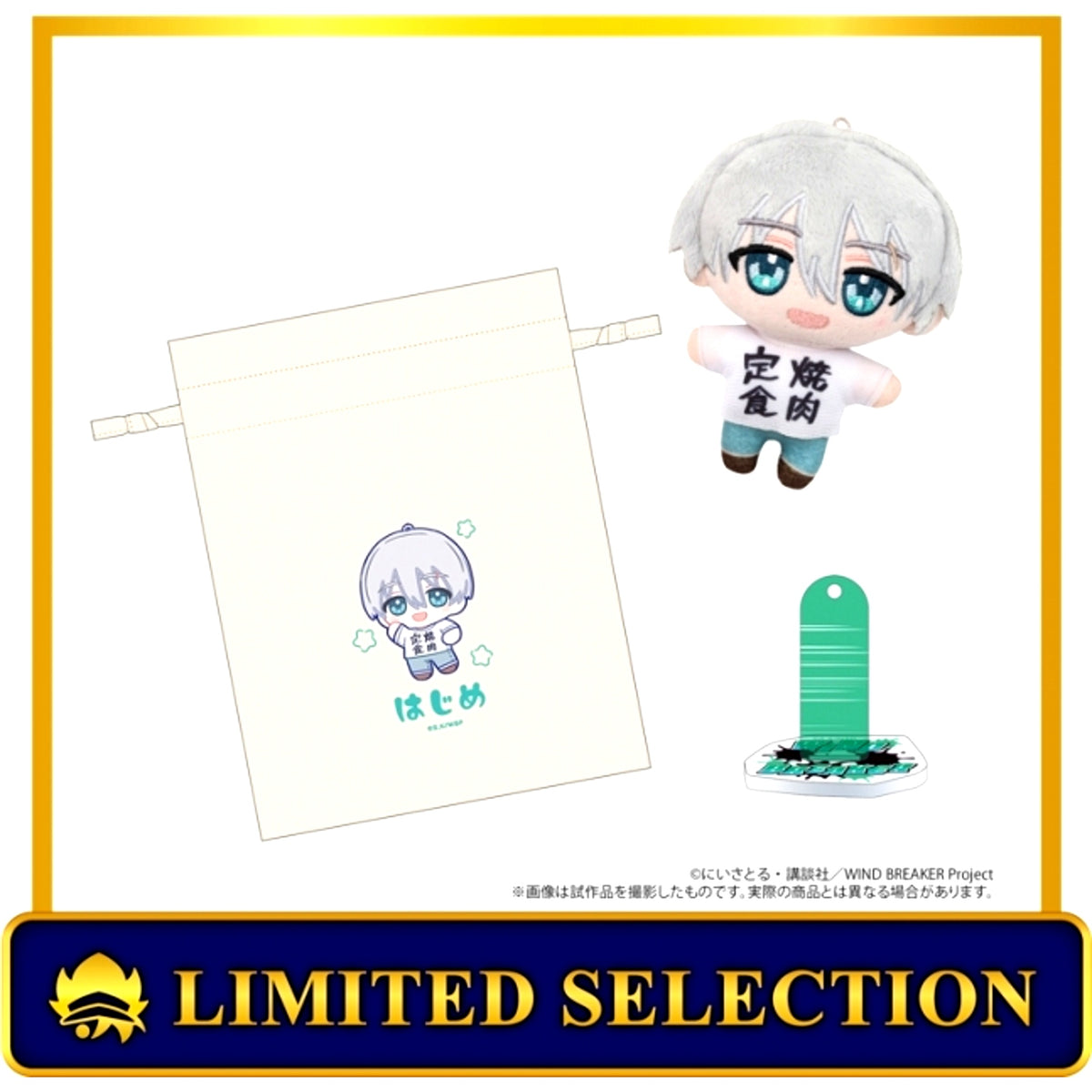 WIND BREAKER Nuipal AniSele Limited Set (with Drawstring Pouch and Plush Stand) / Hajime Umemiya (AniSele) [NEW]
