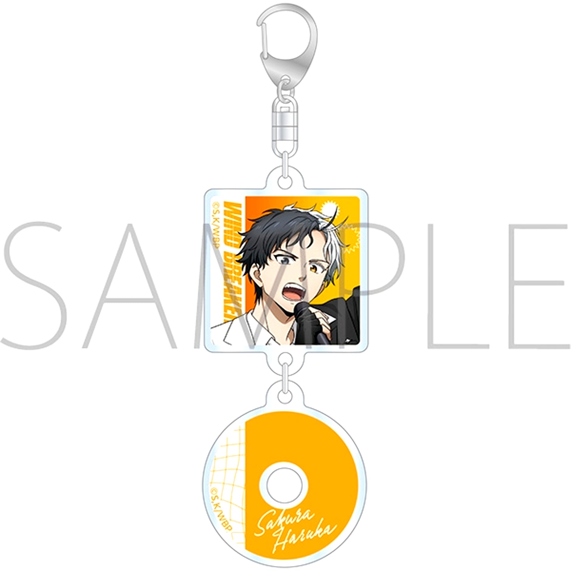 WIND BREAKER CD Jacket-Style Keychain / Sakura Haruka [NEW]