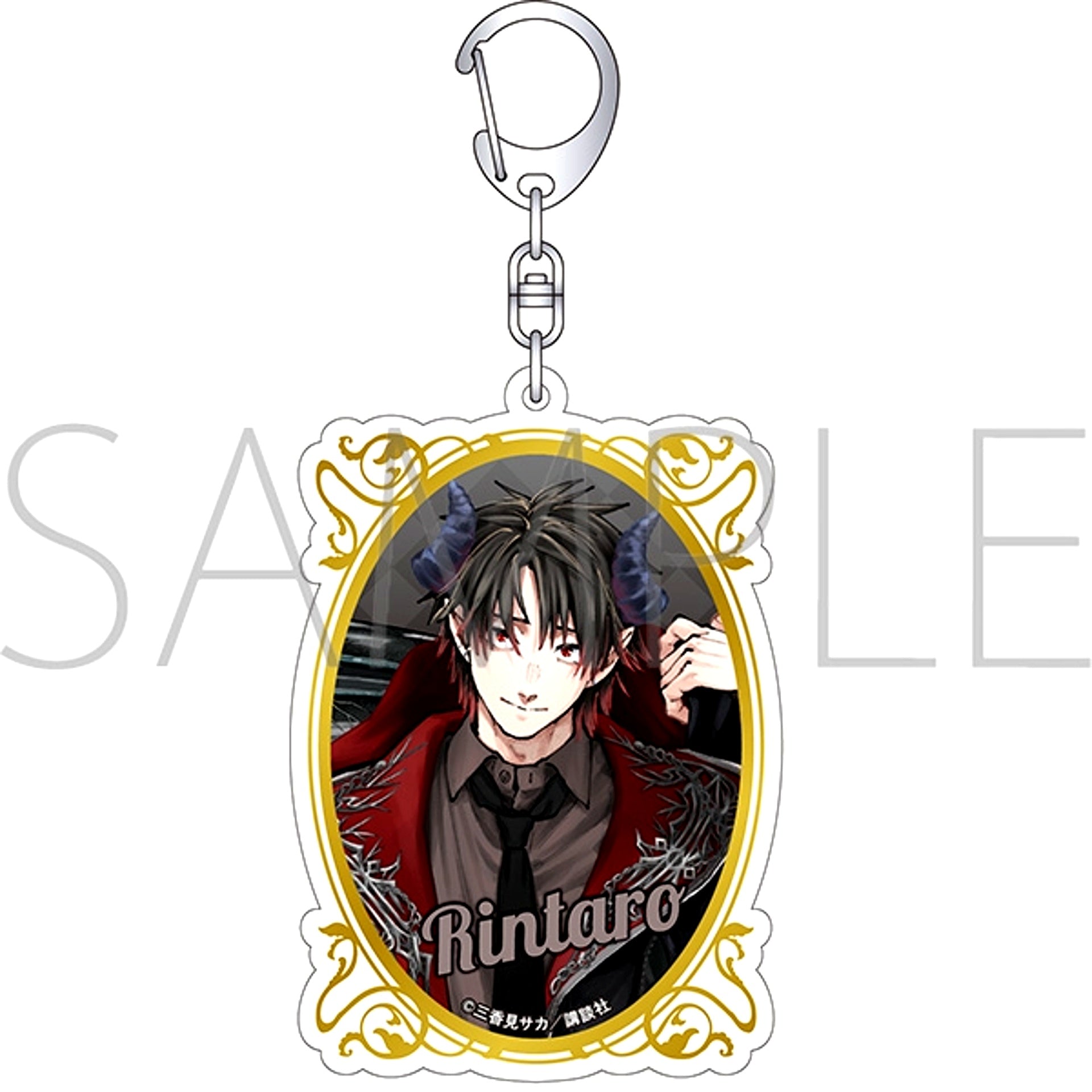 The Fragrant Flower Blooms with Dignity Foil Stamped Acrylic Keychain / Rintaro Tsumugi (Devil) [NEW]