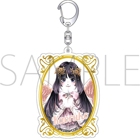 The Fragrant Flower Blooms with Dignity Foil Stamped Acrylic Keychain / Kaoruko Waguri (Angel) [NEW]