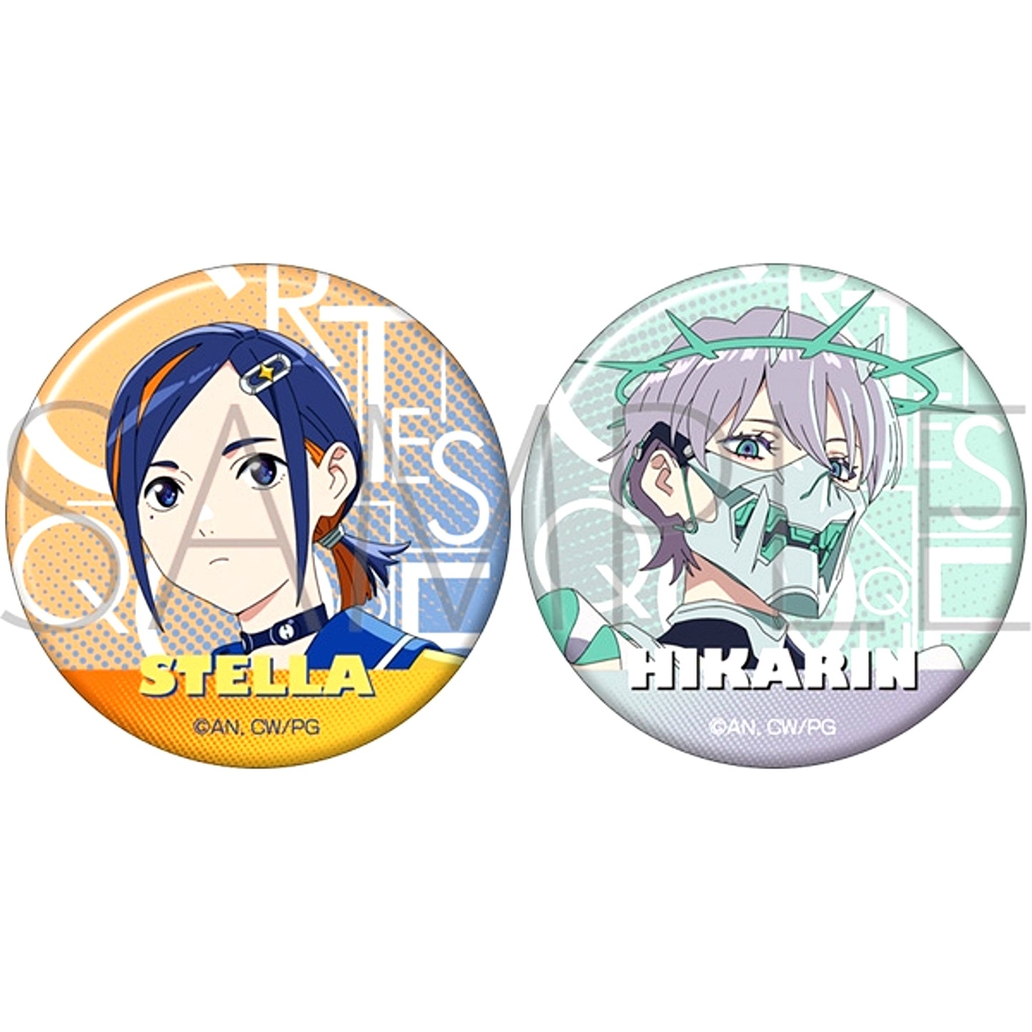 GROTESQQQUE Can Badge Set / Stella & Hikarin [NEW]