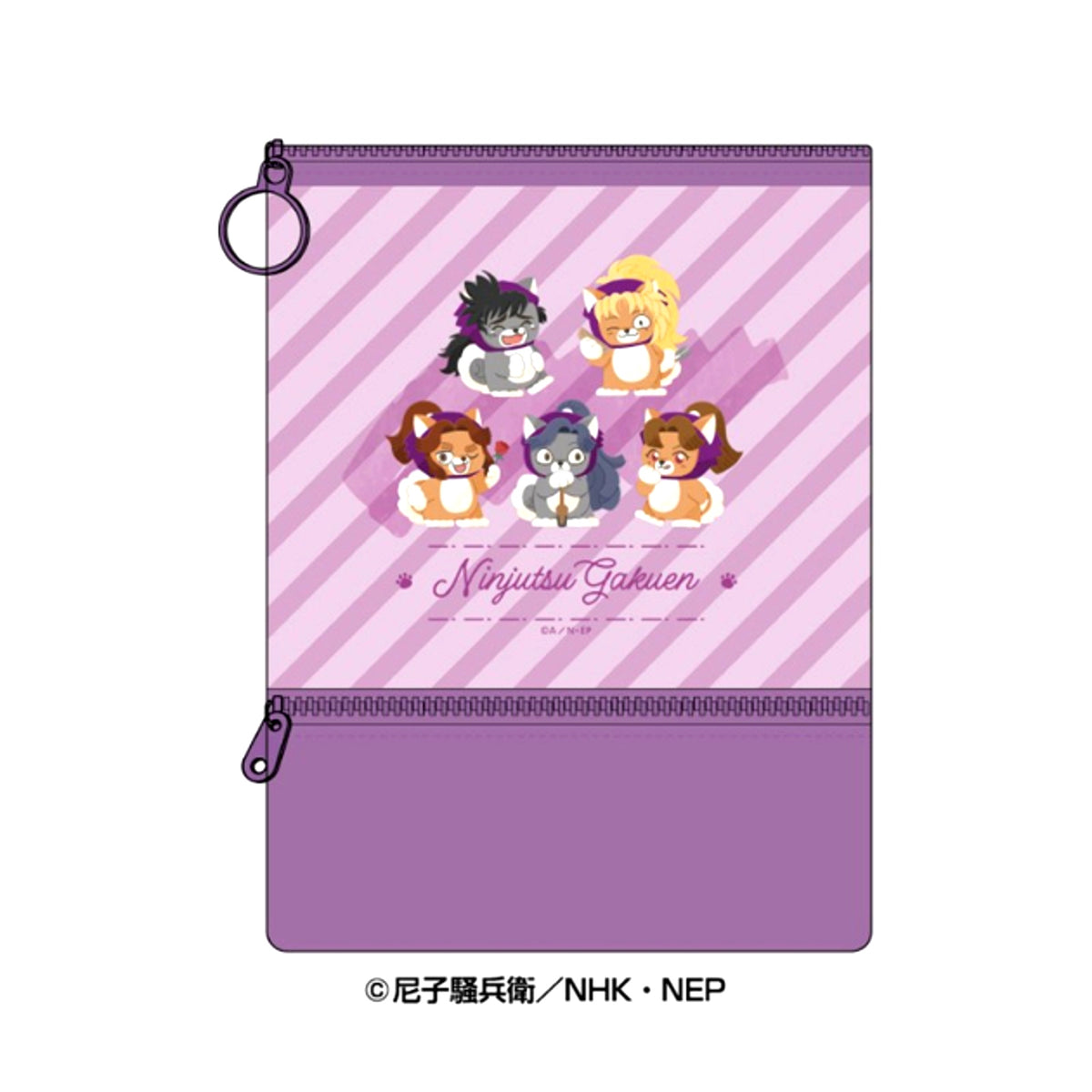Nintama Rantaro Animal Fourze Clear Pouch (4) Fourth-Years [NEW]