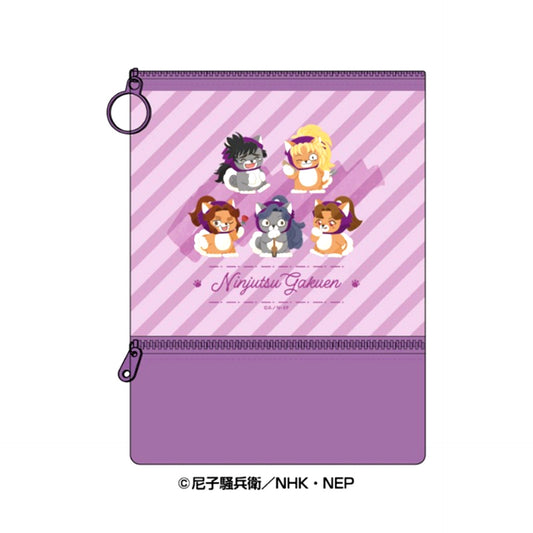Nintama Rantaro Animal Fourze Clear Pouch (4) Fourth-Years [NEW]