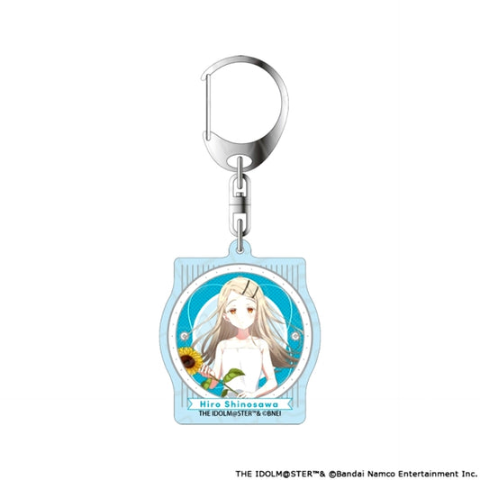 Gakuen Idolmaster Aurora Acrylic Keychain Shinosawa Hiro sunflower ver. [NEW]