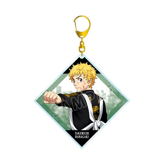 TV Anime Tokyo Revengers Newly Drawn Illustration Takemichi Hanagaki Fighting Back ver. BIG Acrylic Keychain (Reissue) [NEW]