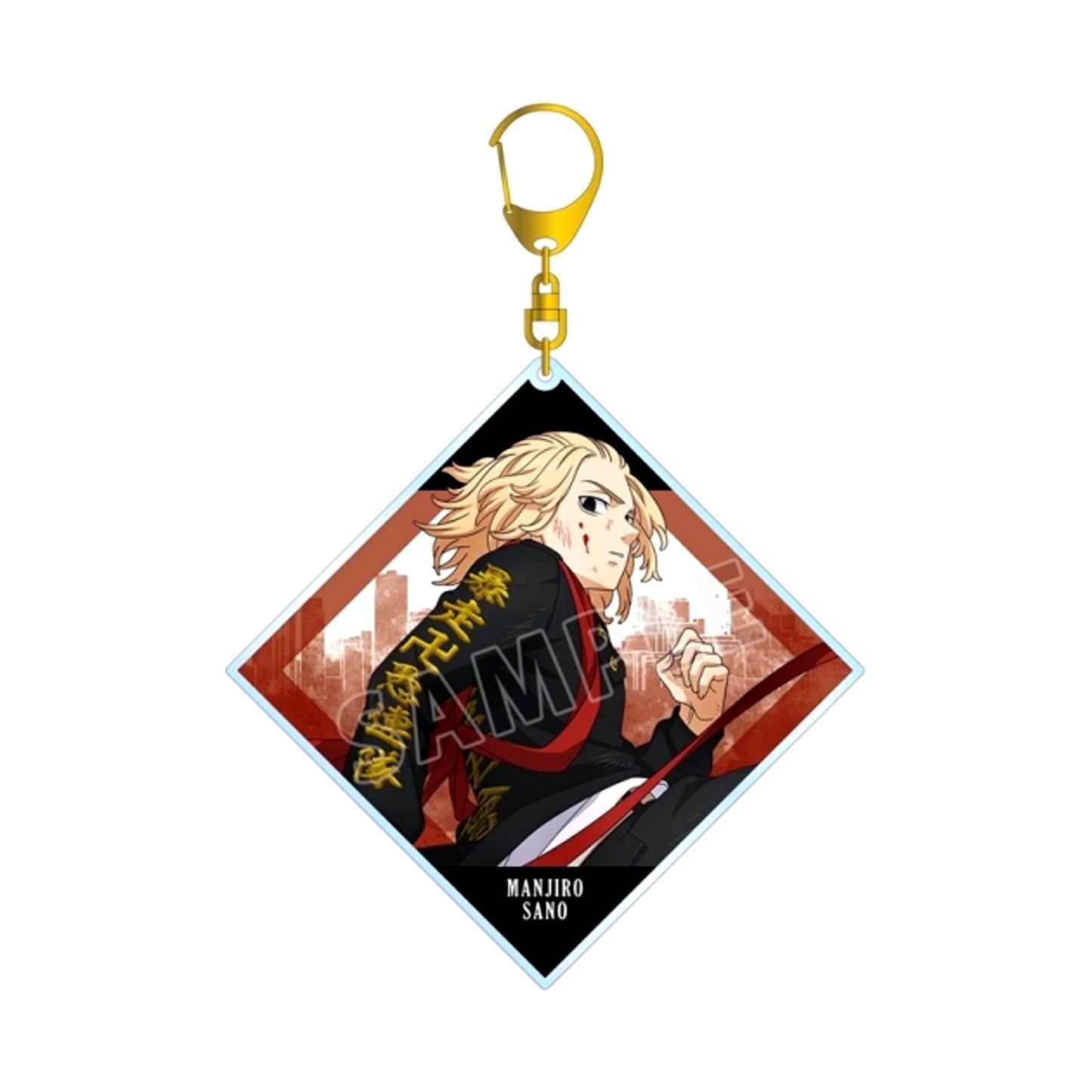 TV Anime Tokyo Revengers Newly Drawn Illustration Manjiro Sano Fighting Back View ver. BIG Acrylic Keychain (Reissue) [NEW]