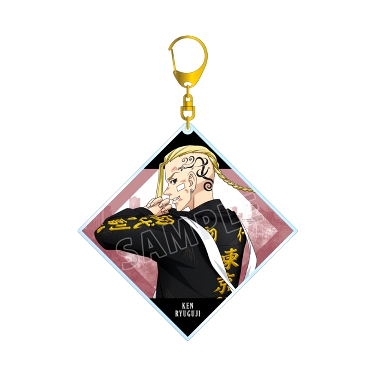 TV Anime Tokyo Revengers Newly Drawn Illustration Ken Ryuguji Fighting Back ver. BIG Acrylic Keychain (Reissue) [NEW]