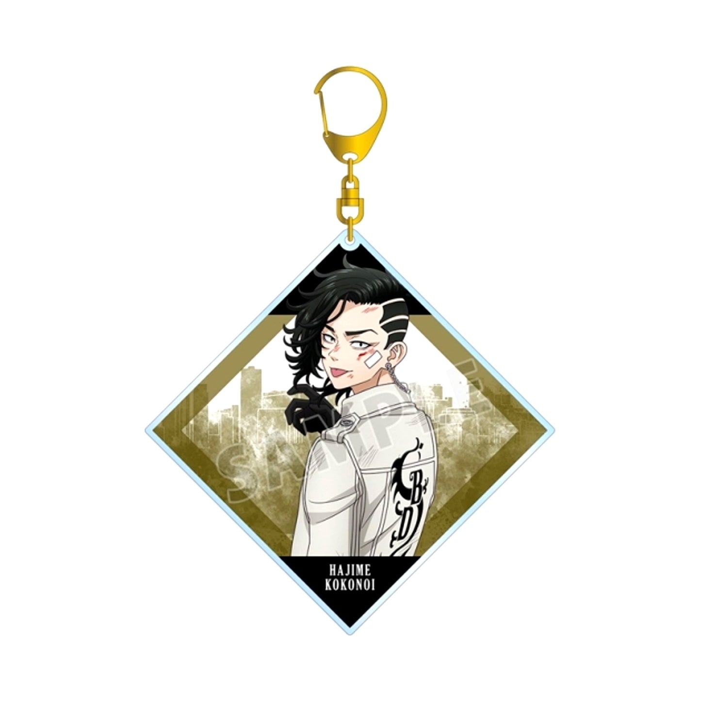 TV Anime Tokyo Revengers Newly Drawn Illustration Hajime Kokonoi Fighting Back ver. BIG Acrylic Keychain (Reissue) [NEW]