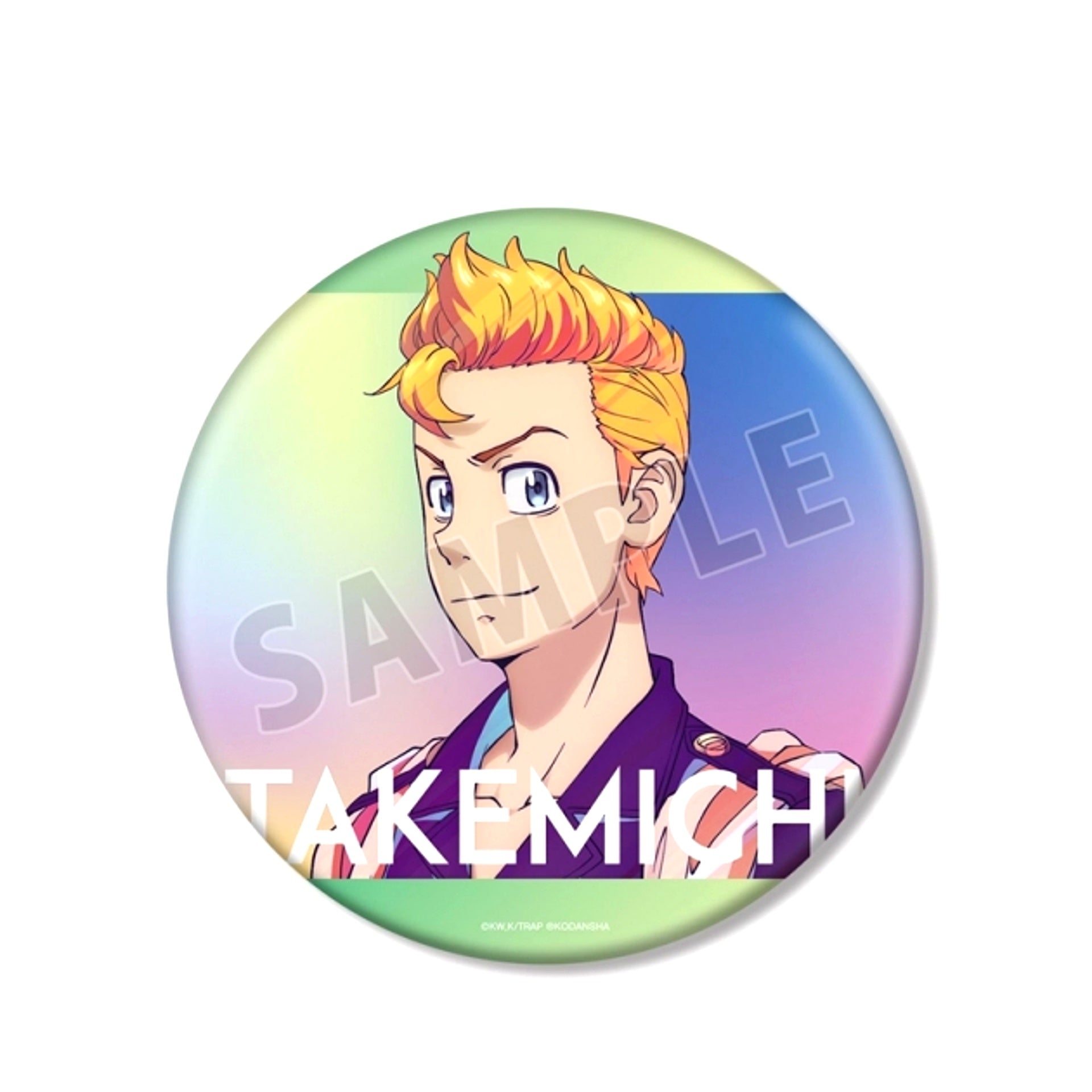 TV Anime Tokyo Revengers Takemichi Hanagaki Ani-Art clear label BIG Can Badge (Reissue) [NEW]