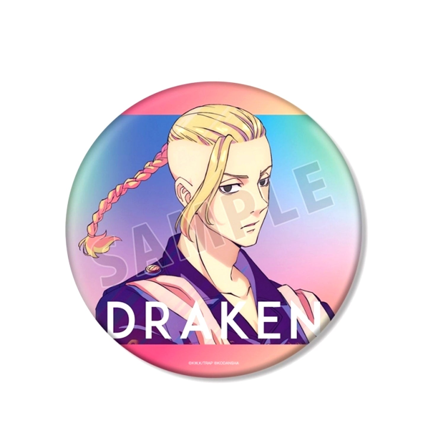 TV Anime Tokyo Revengers Ken Ryuguji Ani-Art clear label BIG Can Badge (Reissue) [NEW]