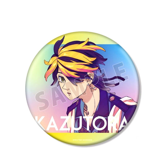 TV Anime Tokyo Revengers Kazutora Hanemiya Ani-Art clear label BIG Can Badge (Reissue) [NEW]