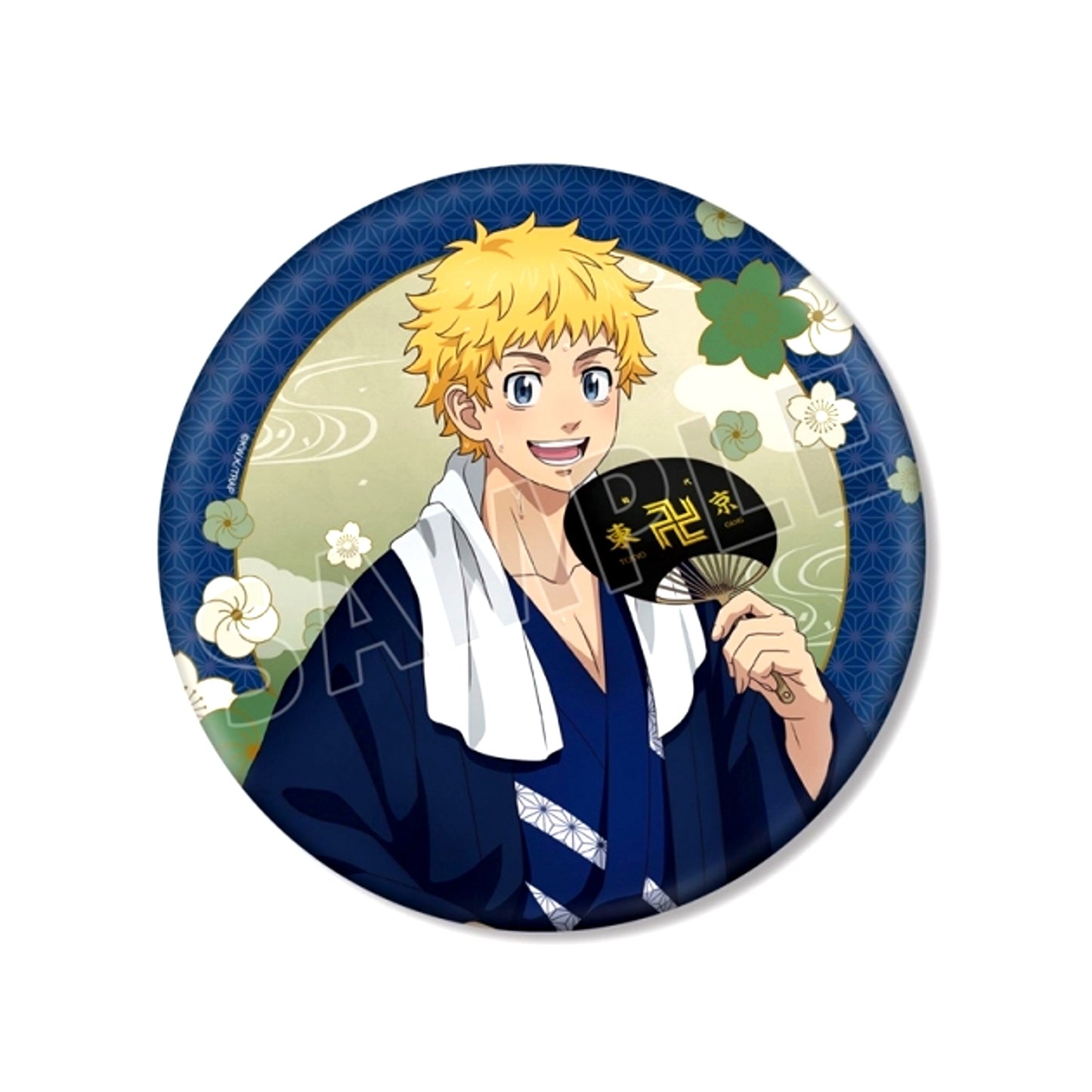 TV Anime Tokyo Revengers Newly Drawn Takemichi Hanagaki Hot Spring Yukata ver. BIG Can Badge (Reissue) [NEW]
