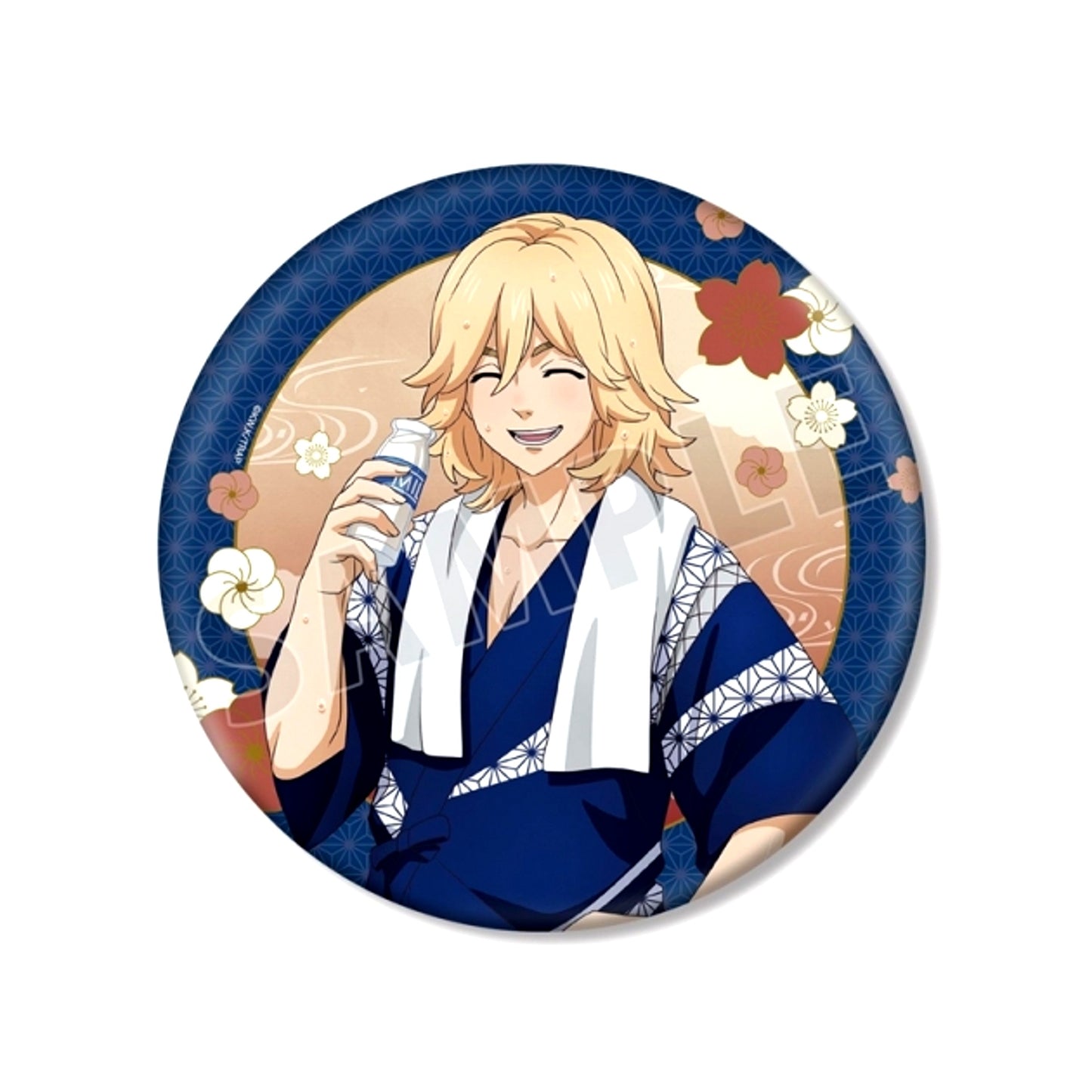 TV Anime Tokyo Revengers Newly Drawn Manjiro Sano Hot Spring Yukata ver. BIG Can Badge (Reissue) [NEW]
