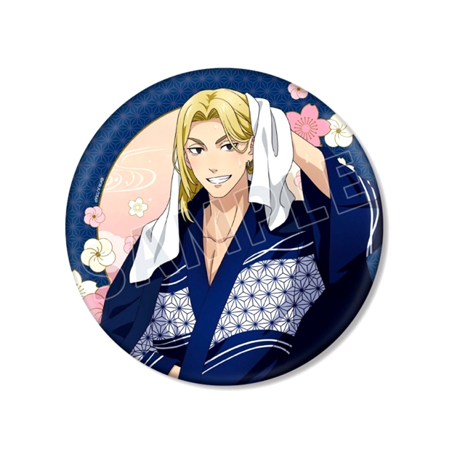 TV Anime Tokyo Revengers Newly Drawn Ken Ryuguji Hot Spring Yukata ver. BIG Can Badge (Reissue) [NEW]