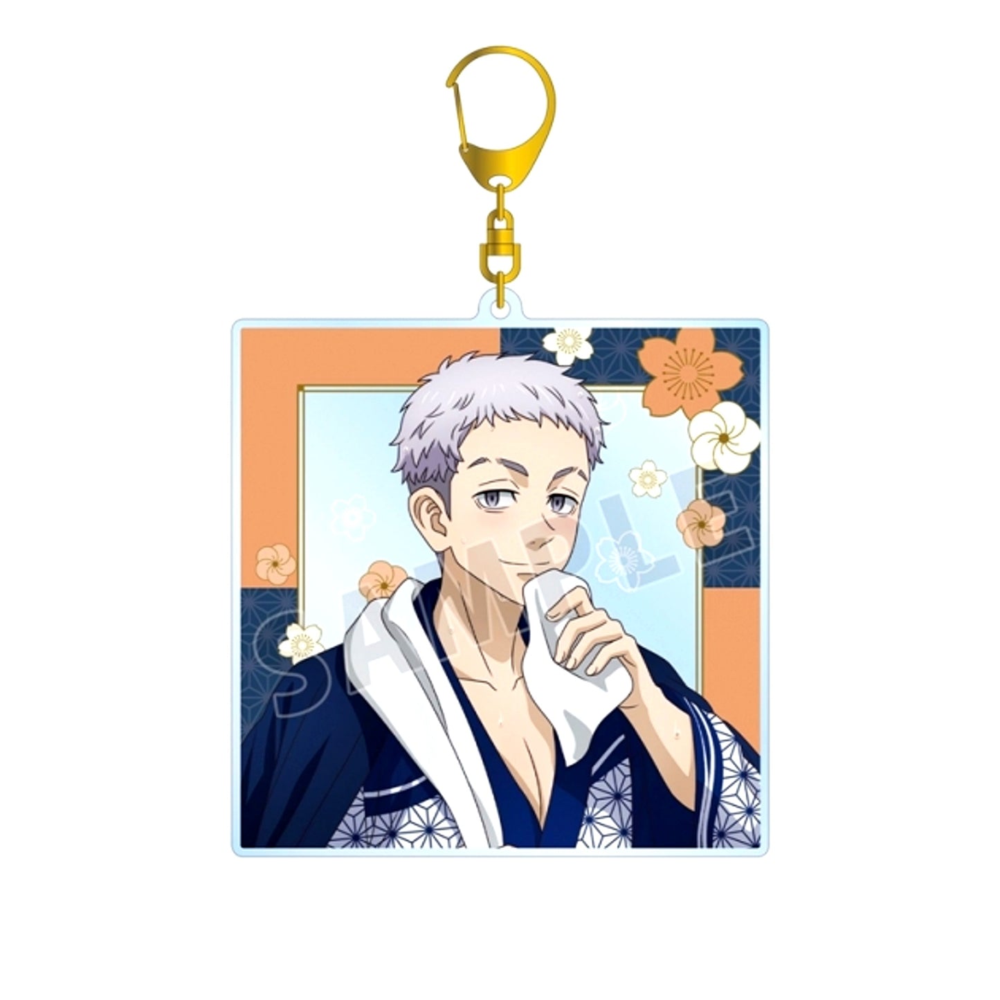 TV Anime Tokyo Revengers Newly Drawn Takashi Mitsuya Hot Spring Yukata ver. BIG Acrylic Keychain (Reissue) [NEW]