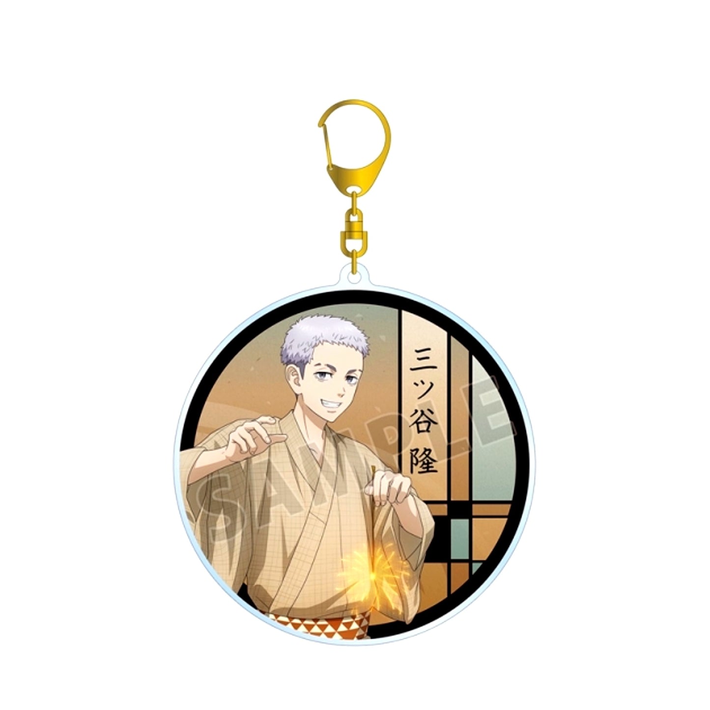 TV Anime Tokyo Revengers Newly Drawn Illustration Takashi Mitsuya Fireworks ver. BIG Acrylic Keychain (Reissue) [NEW]