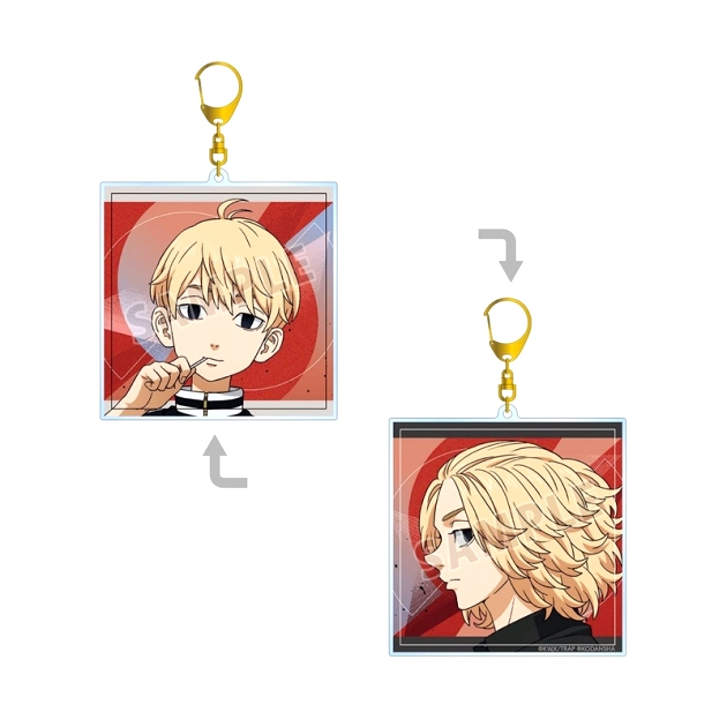 TV Anime Tokyo Revengers Newly Drawn Illustration Manjiro Sano Past ver. / 2005 ver. Double-Sided BIG Acrylic Keychain (Reissue) [NEW]