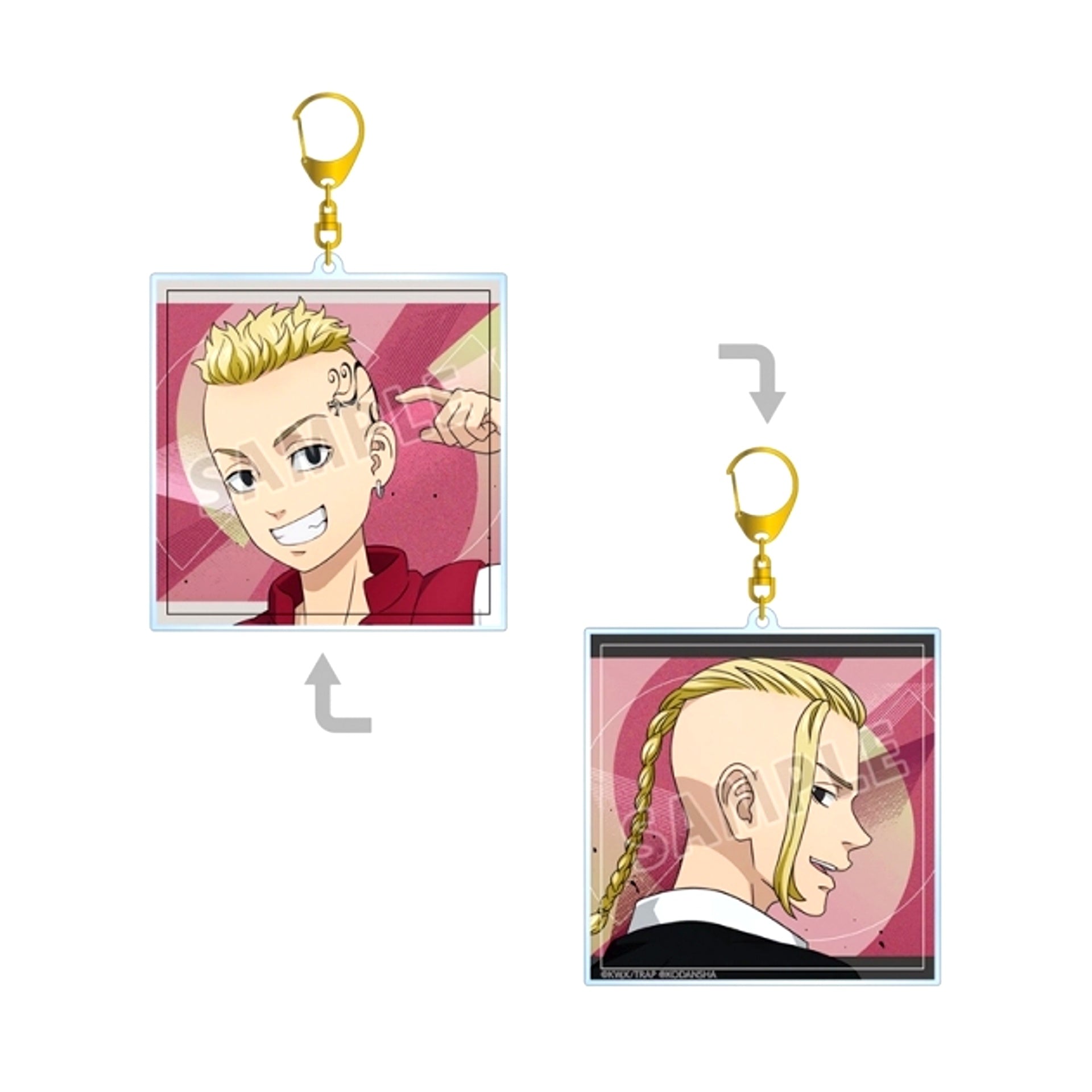 TV Anime Tokyo Revengers Newly Drawn Illustration Ken Ryuguji Past ver. / 2005 ver. Double-Sided BIG Acrylic Keychain (Reissue) [NEW]