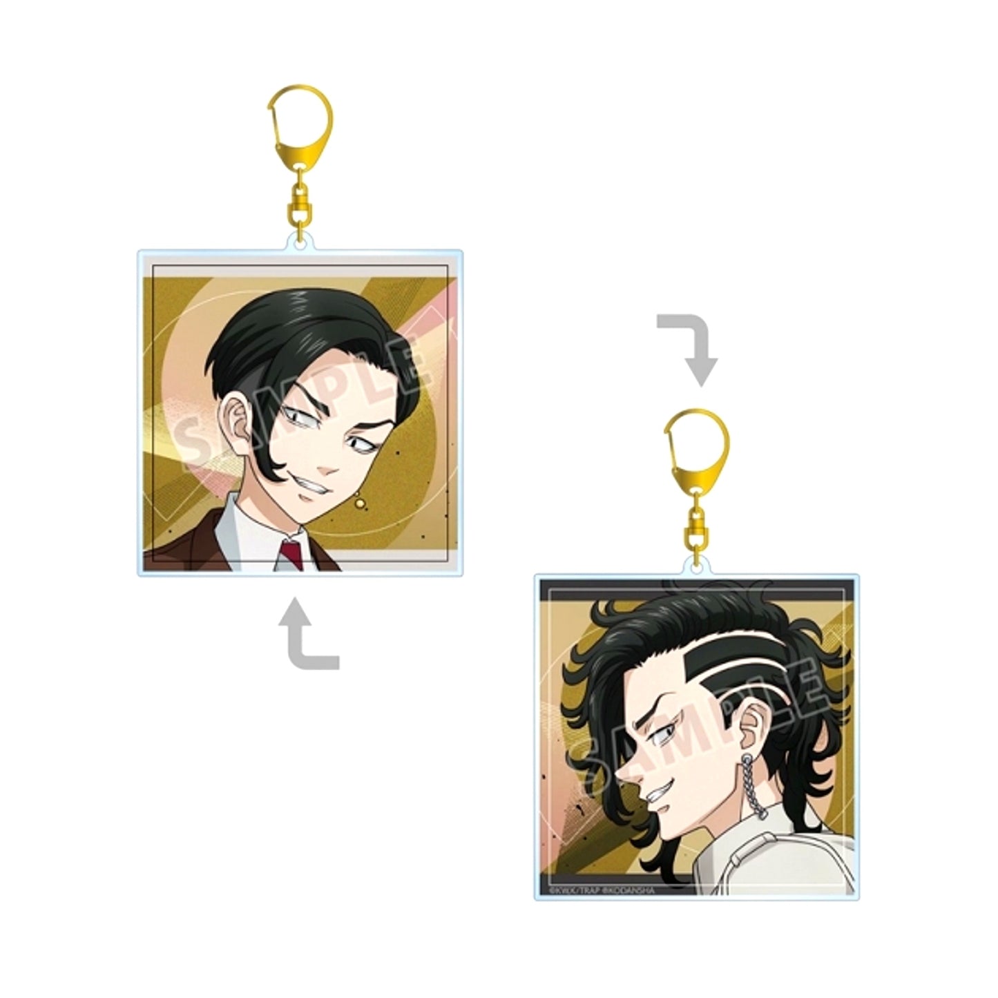 TV Anime Tokyo Revengers Newly Drawn Illustration Hajime Kokonoi Past ver. / 2005 ver. Double-Sided BIG Acrylic Keychain (Reissue) [NEW]