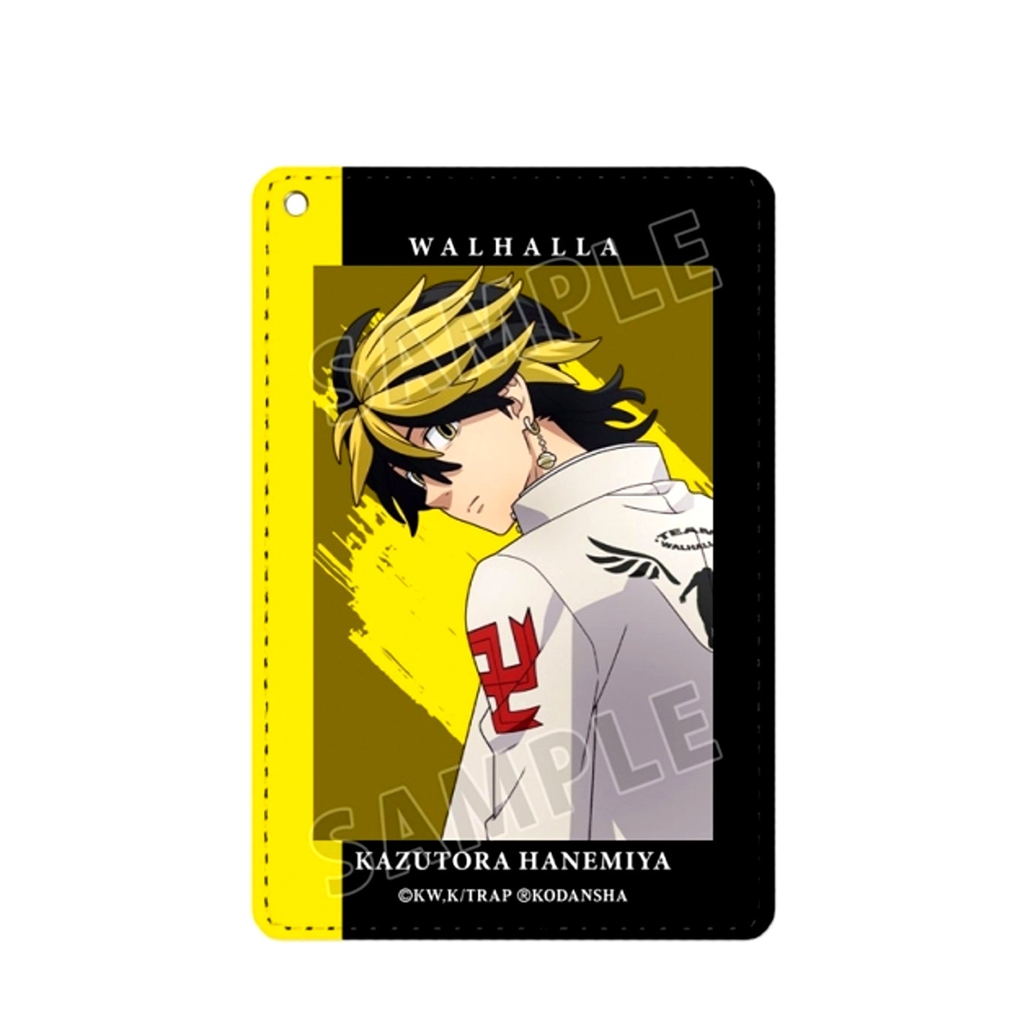 TV Anime Tokyo Revengers Newly Drawn Illustration Kazutora Hanemiya Cheer Squad Uniform ver. 1-Pocket Pass Case (Reissue) [NEW]