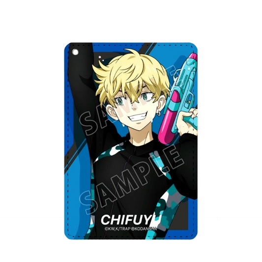 TV Anime Tokyo Revengers Newly Drawn Illustration Chifuyu Matsuno Water Gun Battle ver. 1-Pocket Pass Case (Reissue) [NEW]