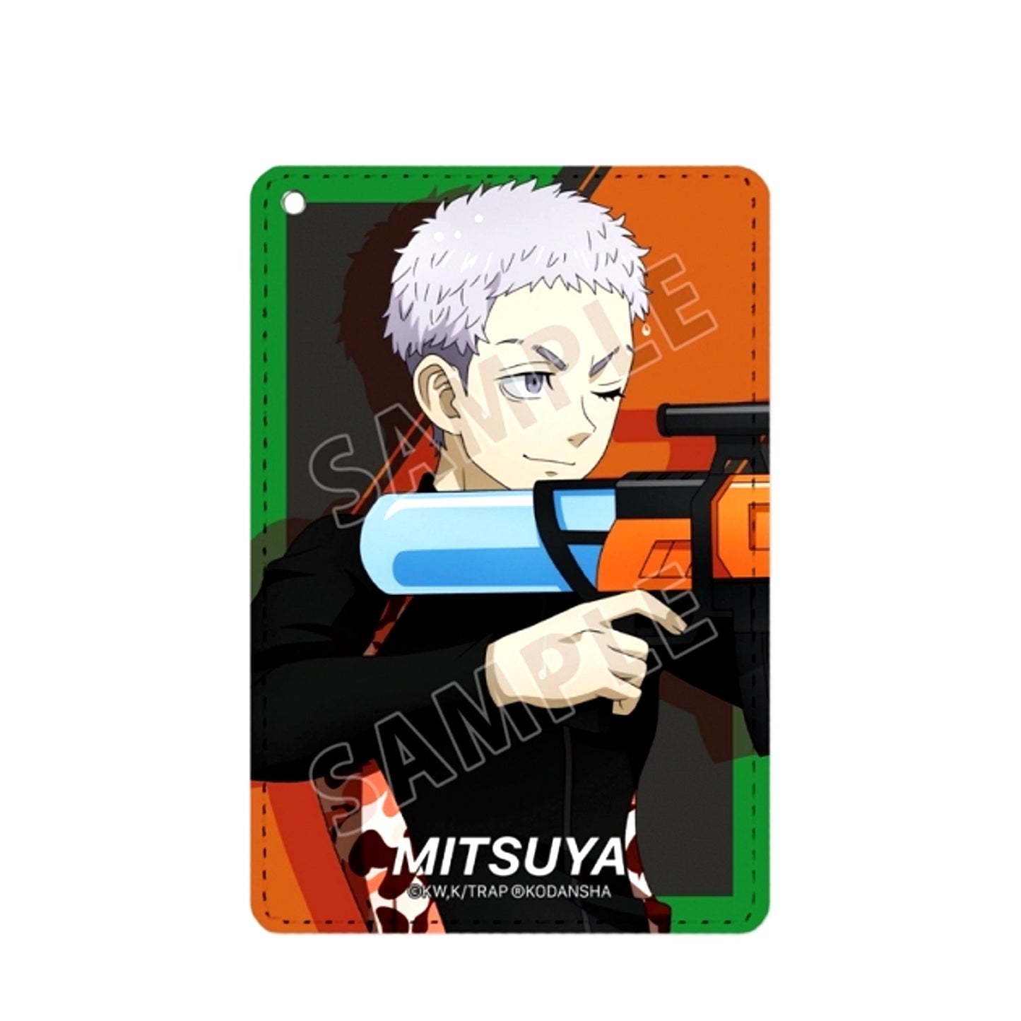 TV Anime Tokyo Revengers Newly Drawn Illustration Takashi Mitsuya Water Gun Battle ver. 1-Pocket Pass Case (Reissue) [NEW]