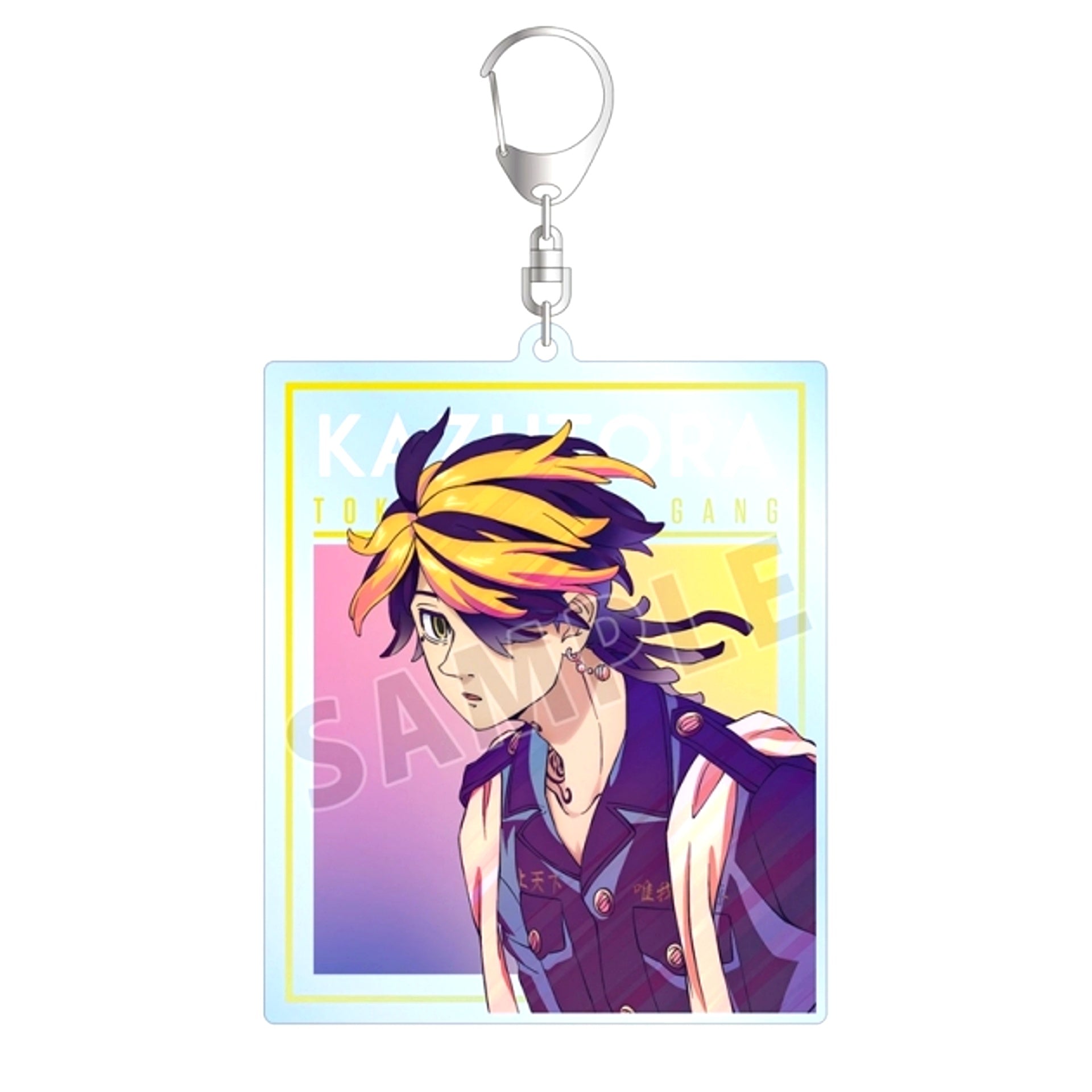 TV Anime Tokyo Revengers Kazutora Hanemiya Ani-Art clear label BIG Acrylic Keychain (Reissue) [NEW]
