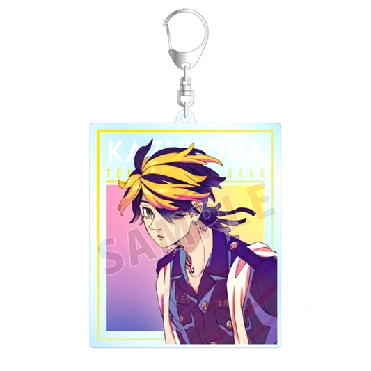 TV Anime Tokyo Revengers Kazutora Hanemiya Ani-Art clear label BIG Acrylic Keychain (Reissue) [NEW]