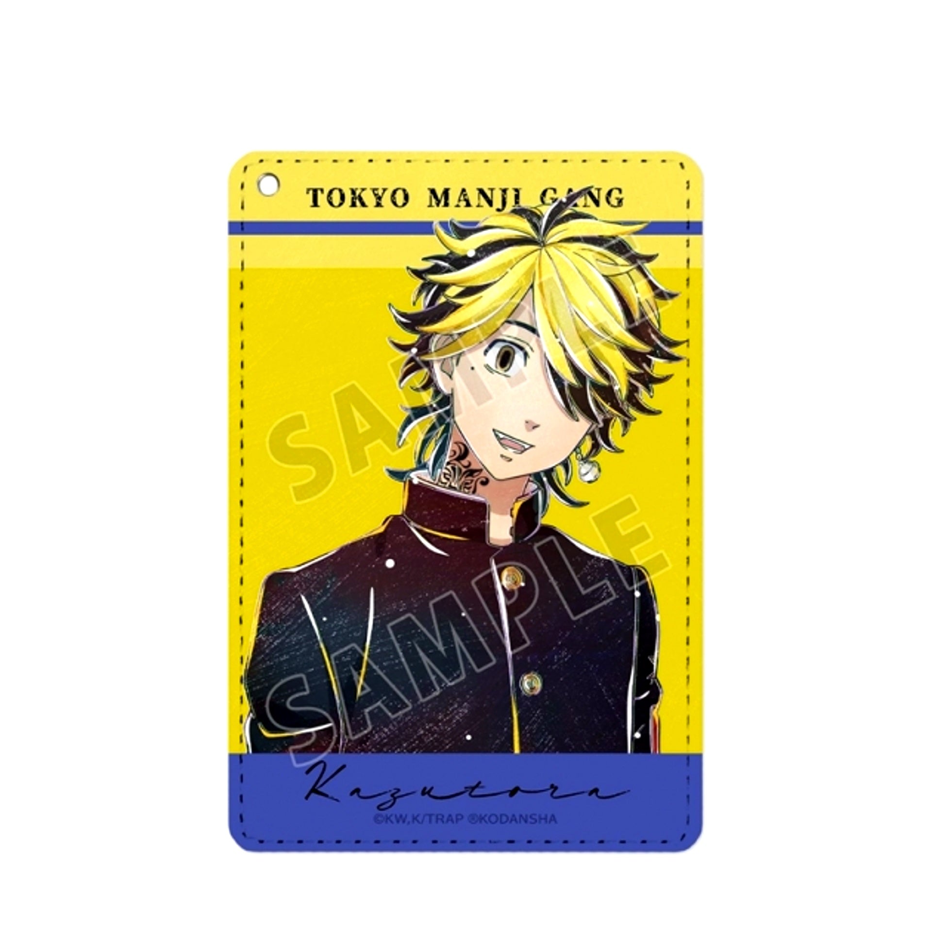 TV Anime Tokyo Revengers Kazutora Hanemiya Ani-Art Vol.2 1-Pocket Pass Case (Reissue) [NEW]