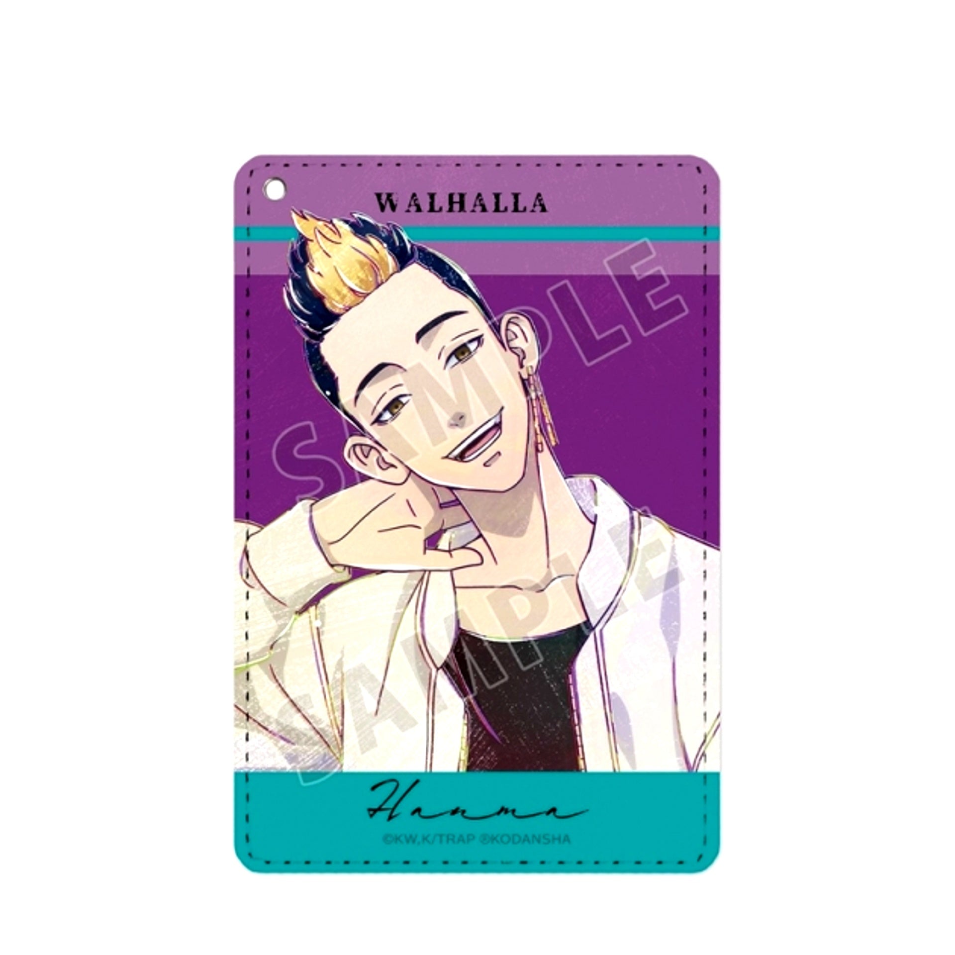 TV Anime Tokyo Revengers Shuji Hanma Ani-Art Vol.2 1-Pocket Pass Case (Reissue) [NEW]