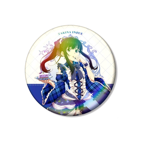 TV Anime Lycoris Recoil Newly Drawn Takina Inoue Sweets Outfit ver. 75mm Aurora Can Badge (Reissue) [NEW]