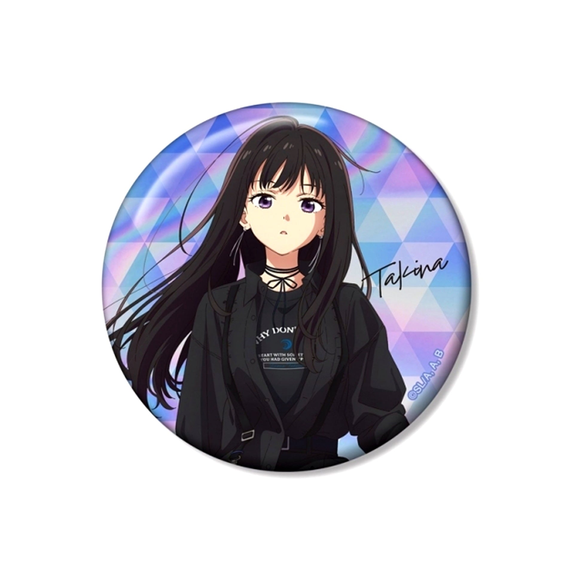TV Anime Lycoris Recoil meagratia Collaboration Newly Drawn Takina Inoue 75mm Aurora Can Badge (Reissue) [NEW]