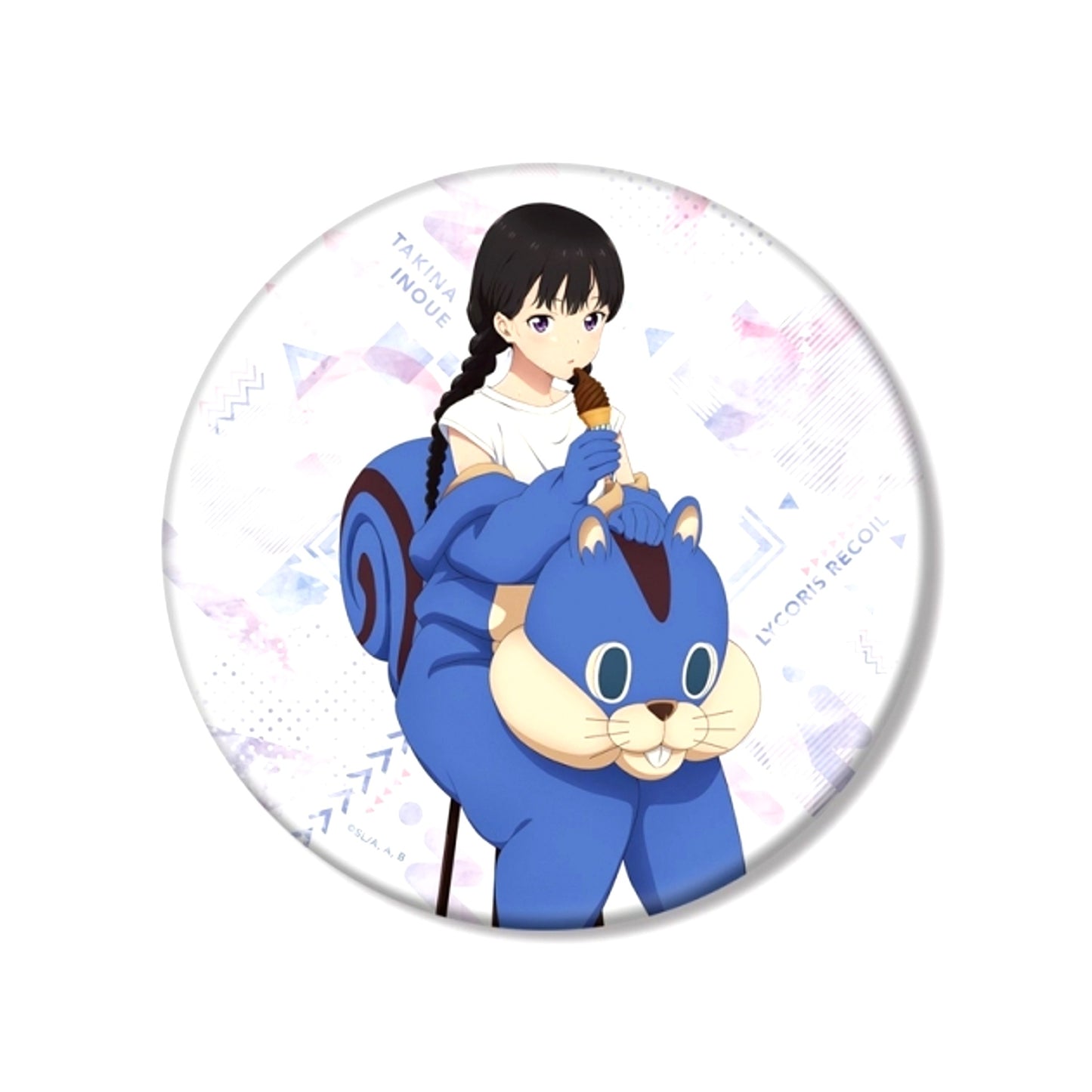 TV Anime Lycoris Recoil Newly Drawn Takina Inoue Kigurumi ver. BIG Can Badge (Reissue) [NEW]