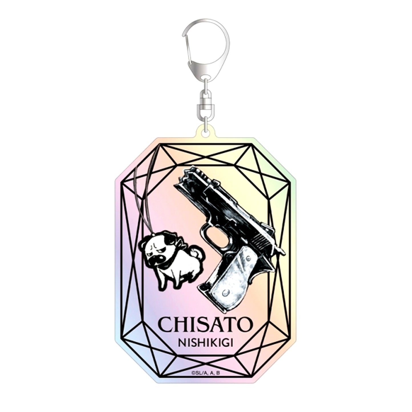 TV Anime Lycoris Recoil Chisato Nishikigi Motif A:code Aurora BIG Acrylic Keychain (Reissue) [NEW]