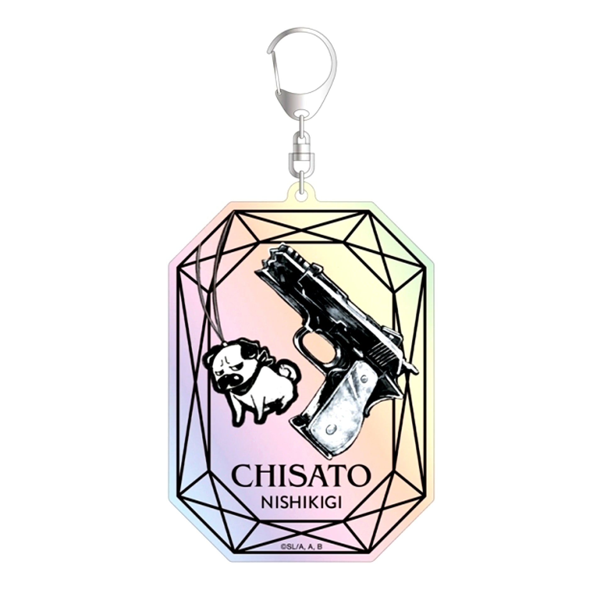 TV Anime Lycoris Recoil Chisato Nishikigi Motif A:code Aurora BIG Acrylic Keychain (Reissue) [NEW]